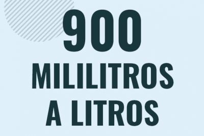 Profesor en pizarra explicando cuanto es 900 mililitros en litros o como pasar de 900 ml a l