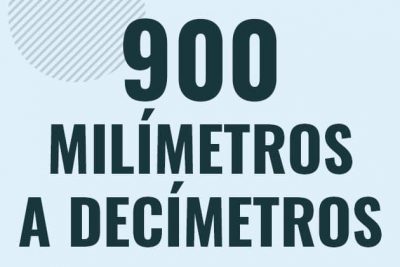 Profesor en pizarra explicando cuanto es 900 milimetros en decimetros o como pasar de 900 mm a dm