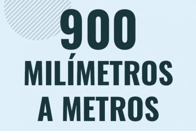 Profesor en pizarra explicando cuanto es 900 milimetros en metros o como pasar de 900 mm a m