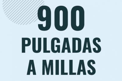 Profesor en pizarra explicando cuanto es 900 pulgadas en millas o como pasar de 900 in a mi