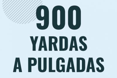 Profesor en pizarra explicando cuanto es 900 yardas en pulgadas o como pasar de 900 yd a in