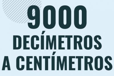 Profesor en pizarra explicando cuanto es 9000 decimetros en centimetros o como pasar de 9000 dm a cm