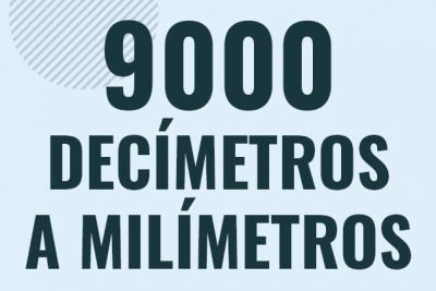 Profesor en pizarra explicando cuanto es 9000 decimetros en milimetros o como pasar de 9000 dm a mm