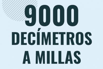 Profesor en pizarra explicando cuanto es 9000 decimetros en millas o como pasar de 9000 dm a mi