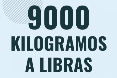 Profesor en pizarra explicando cuanto es 9000 kilogramos en libras o como pasar de 9000 kg a lb