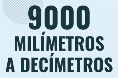 Profesor en pizarra explicando cuanto es 9000 milimetros en decimetros o como pasar de 9000 mm a dm