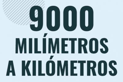 Profesor en pizarra explicando cuanto es 9000 milimetros en kilometros o como pasar de 9000 mm a km
