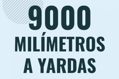 Profesor en pizarra explicando cuanto es 9000 milimetros en yardas o como pasar de 9000 mm a yd