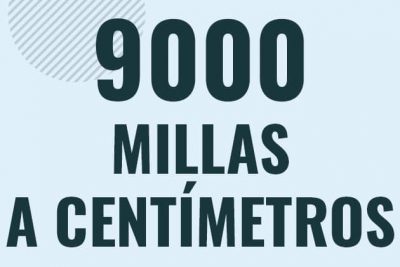 Profesor en pizarra explicando cuanto es 9000 millas en centimetros o como pasar de 9000 mi a cm