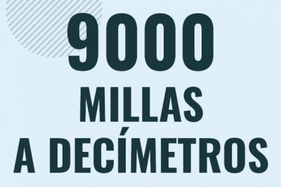 Profesor en pizarra explicando cuanto es 9000 millas en decimetros o como pasar de 9000 mi a dm