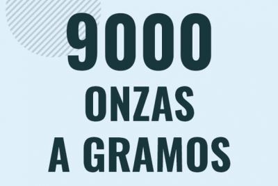Profesor en pizarra explicando cuanto es 9000 onzas en gramos o como pasar de 9000 oz a g