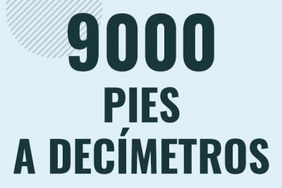 Profesor en pizarra explicando cuanto es 9000 pies en decimetros o como pasar de 9000 ft a dm