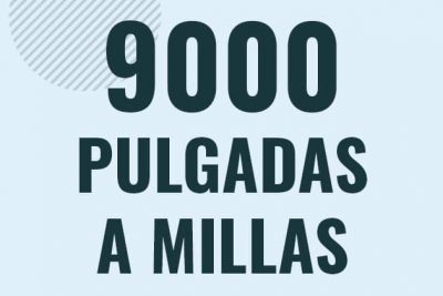 Profesor en pizarra explicando cuanto es 9000 pulgadas en millas o como pasar de 9000 in a mi