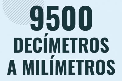 Profesor en pizarra explicando cuanto es 9500 decimetros en milimetros o como pasar de 9500 dm a mm