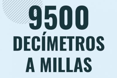 Profesor en pizarra explicando cuanto es 9500 decimetros en millas o como pasar de 9500 dm a mi