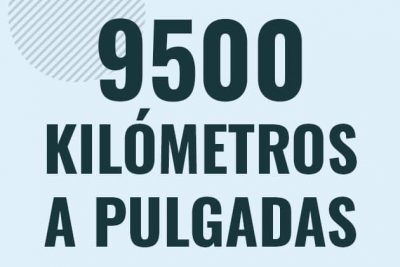 Profesor en pizarra explicando cuanto es 9500 kilometros en pulgadas o como pasar de 9500 km a in