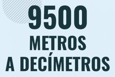 Profesor en pizarra explicando cuanto es 9500 metros en decimetros o como pasar de 9500 m a dm