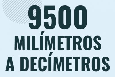 Profesor en pizarra explicando cuanto es 9500 milimetros en decimetros o como pasar de 9500 mm a dm