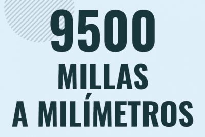 Profesor en pizarra explicando cuanto es 9500 millas en milimetros o como pasar de 9500 mi a mm