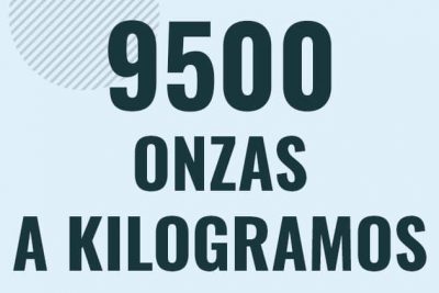 Profesor en pizarra explicando cuanto es 9500 onzas en kilogramos o como pasar de 9500 oz a kg
