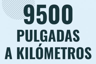 Profesor en pizarra explicando cuanto es 9500 pulgadas en kilometros o como pasar de 9500 in a km