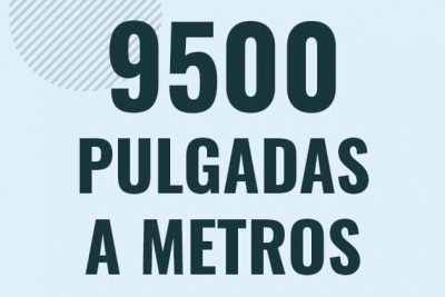 Profesor en pizarra explicando cuanto es 9500 pulgadas en metros o como pasar de 9500 in a m