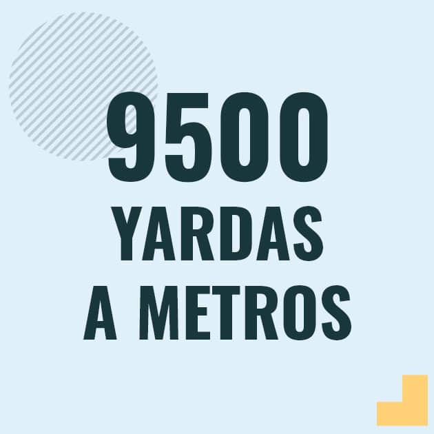 Conversión de 9500 yardas a metros Profesor en pizarra explicando cuanto es 9500 yardas en metros o como pasar de 9500 yd a m