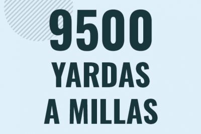 Profesor en pizarra explicando cuanto es 9500 yardas en millas o como pasar de 9500 yd a mi
