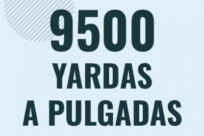 Profesor en pizarra explicando cuanto es 9500 yardas en pulgadas o como pasar de 9500 yd a in