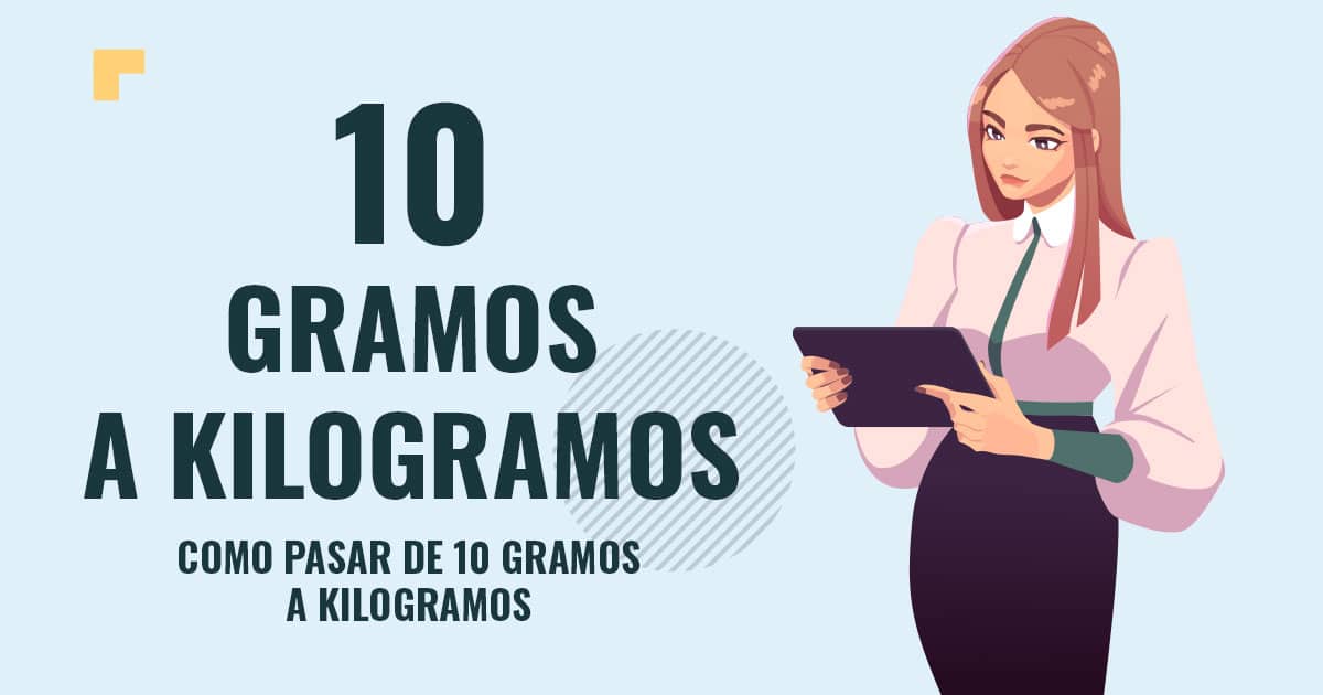 Profesor en pizarra explicando cuanto son 10 gramos a kilogramos