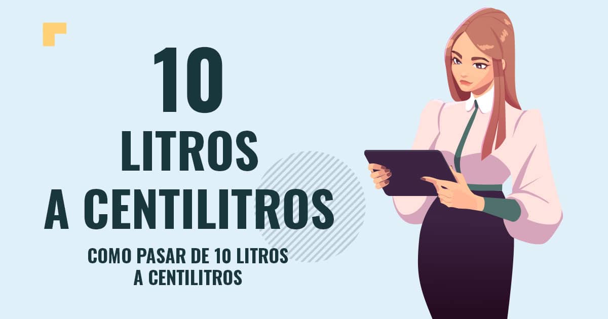 Profesor en pizarra explicando cuanto son 10 litros a centilitros