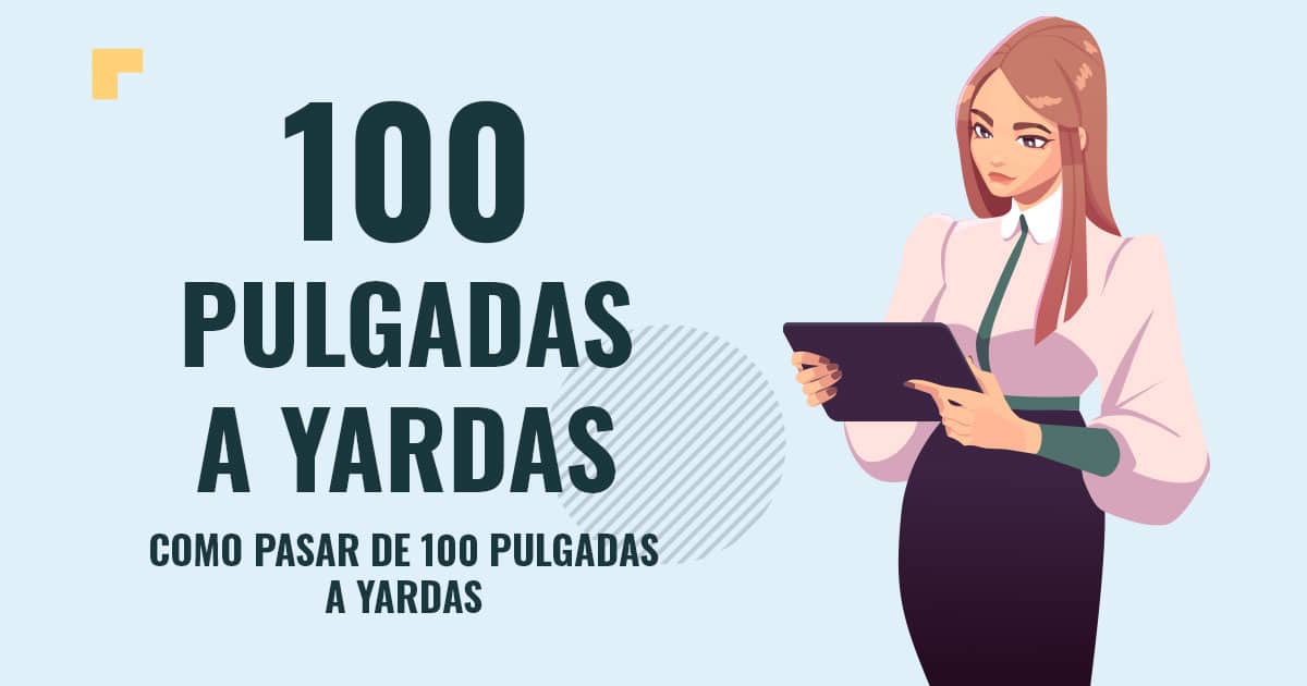Como pasar de 100 pulgadas a yardas Profesor en pizarra explicando cuanto son 100 pulgadas a yardas