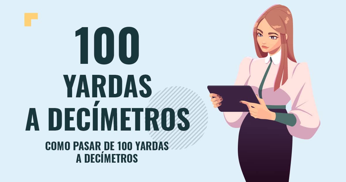 Profesor en pizarra explicando cuanto son 100 yardas a decímetros