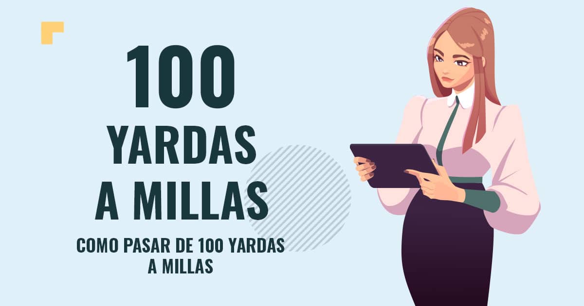 Como pasar de 100 yardas a millas Profesor en pizarra explicando cuanto son 100 yardas a millas