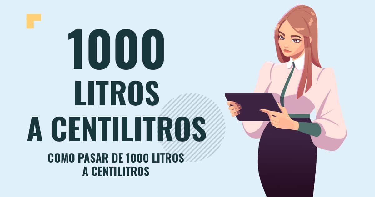 Profesor en pizarra explicando cuanto son 1000 litros a centilitros