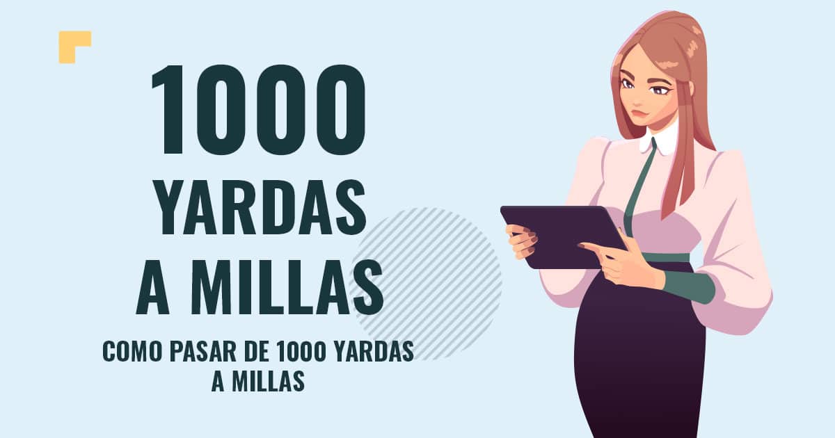 Como pasar de 1000 yardas a millas Profesor en pizarra explicando cuanto son 1000 yardas a millas