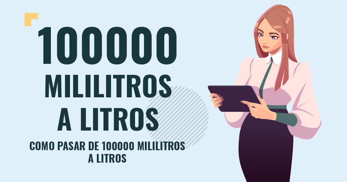 Profesor en pizarra explicando cuanto son 100000 mililitros a litros