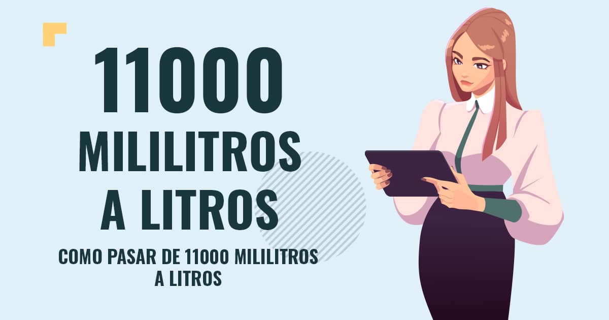 Como pasar de 11000 mililitros a litros Profesor en pizarra explicando cuanto son 11000 mililitros a litros