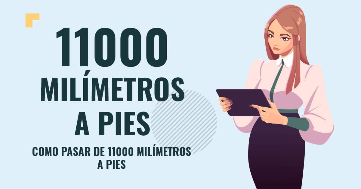 Como pasar de 11000 milimetros a pies Profesor en pizarra explicando cuanto son 11000 milimetros a pies