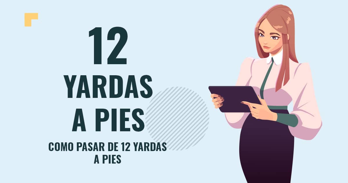 Como pasar de 12 yardas a pies Profesor en pizarra explicando cuanto son 12 yardas a pies