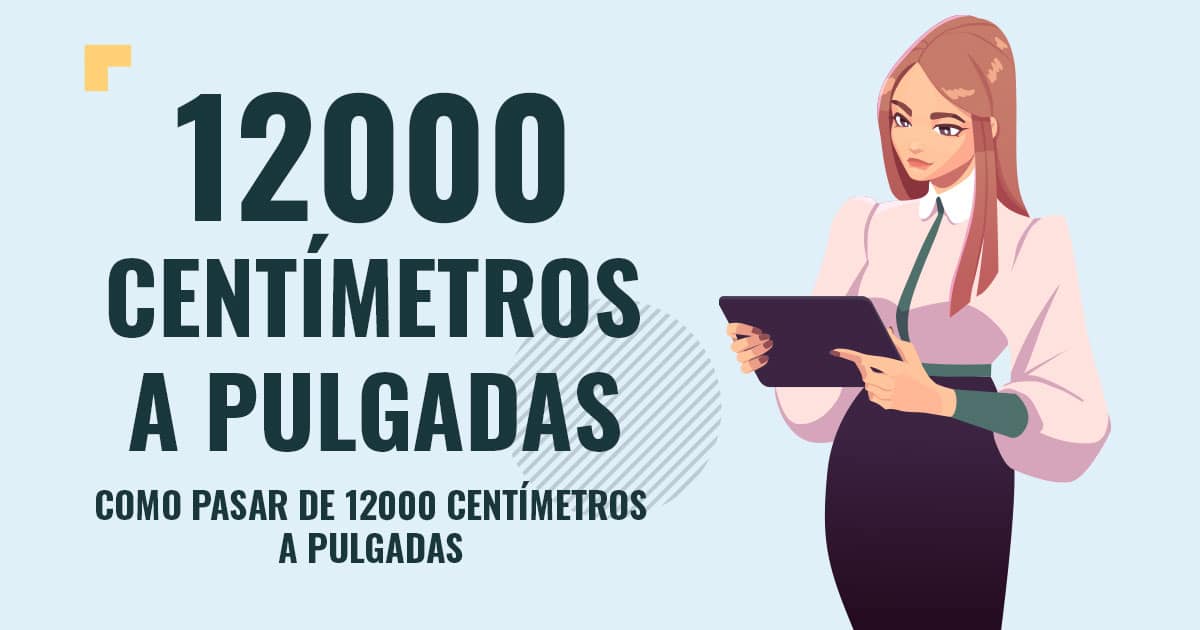 Profesor en pizarra explicando cuanto son 12000 centimetros a pulgadas