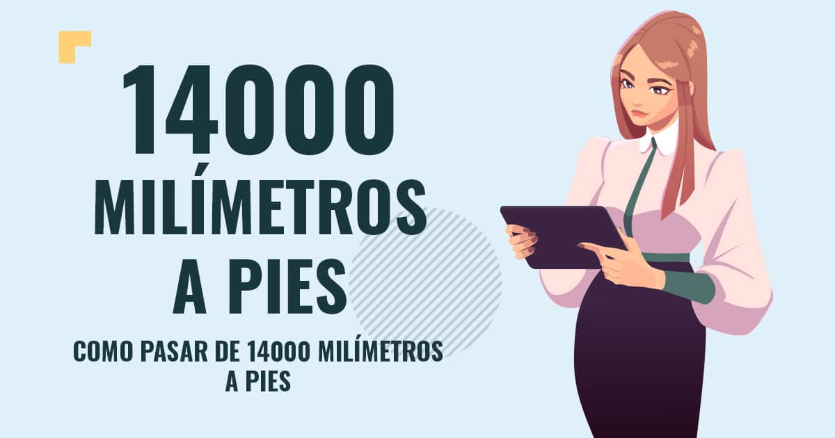 Como pasar de 14000 milimetros a pies Profesor en pizarra explicando cuanto son 14000 milimetros a pies