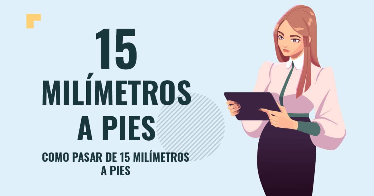 Como pasar de 15 milimetros a pies Profesor en pizarra explicando cuanto son 15 milimetros a pies