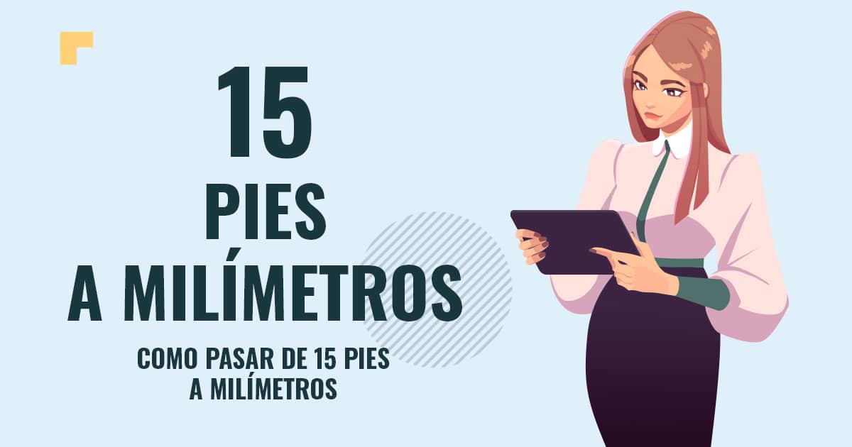 Profesor en pizarra explicando cuanto son 15 pies a milímetros