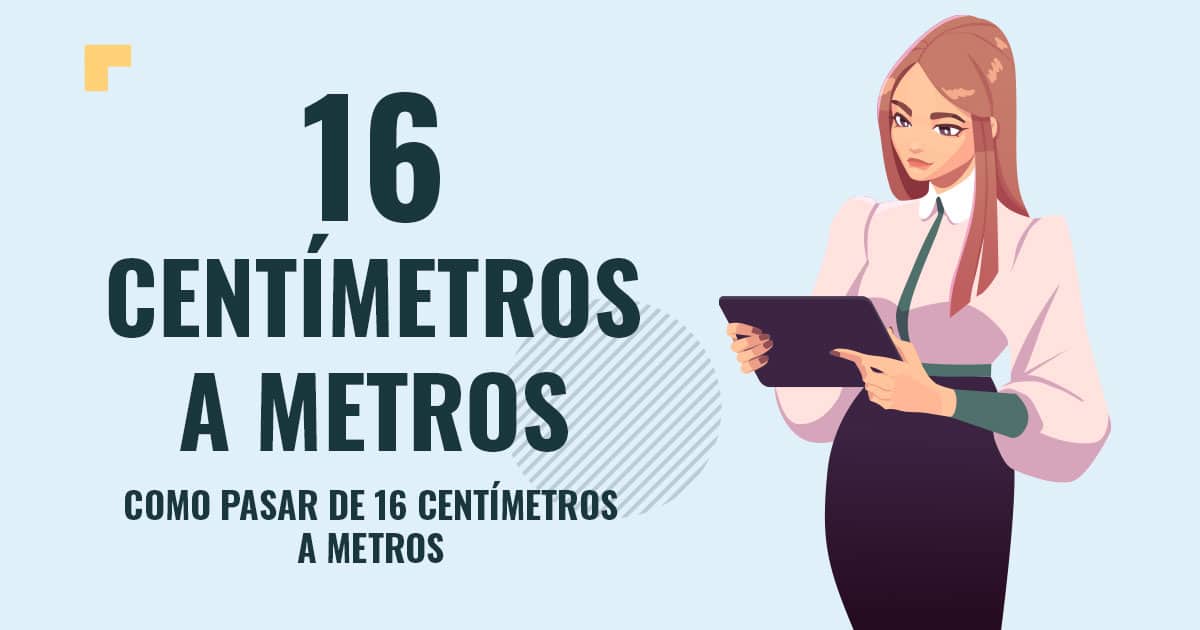 Como pasar de 16 centimetros a metros Profesor en pizarra explicando cuanto son 16 centimetros a metros