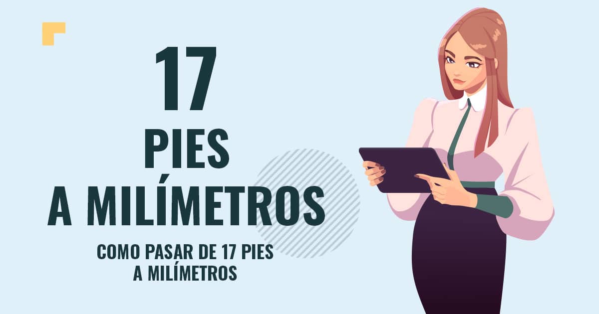 Profesor en pizarra explicando cuanto son 17 pies a milímetros