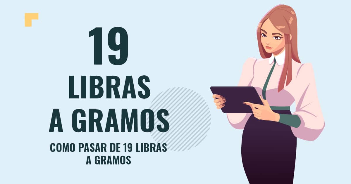 Profesor en pizarra explicando cuanto son 19 libras a gramos