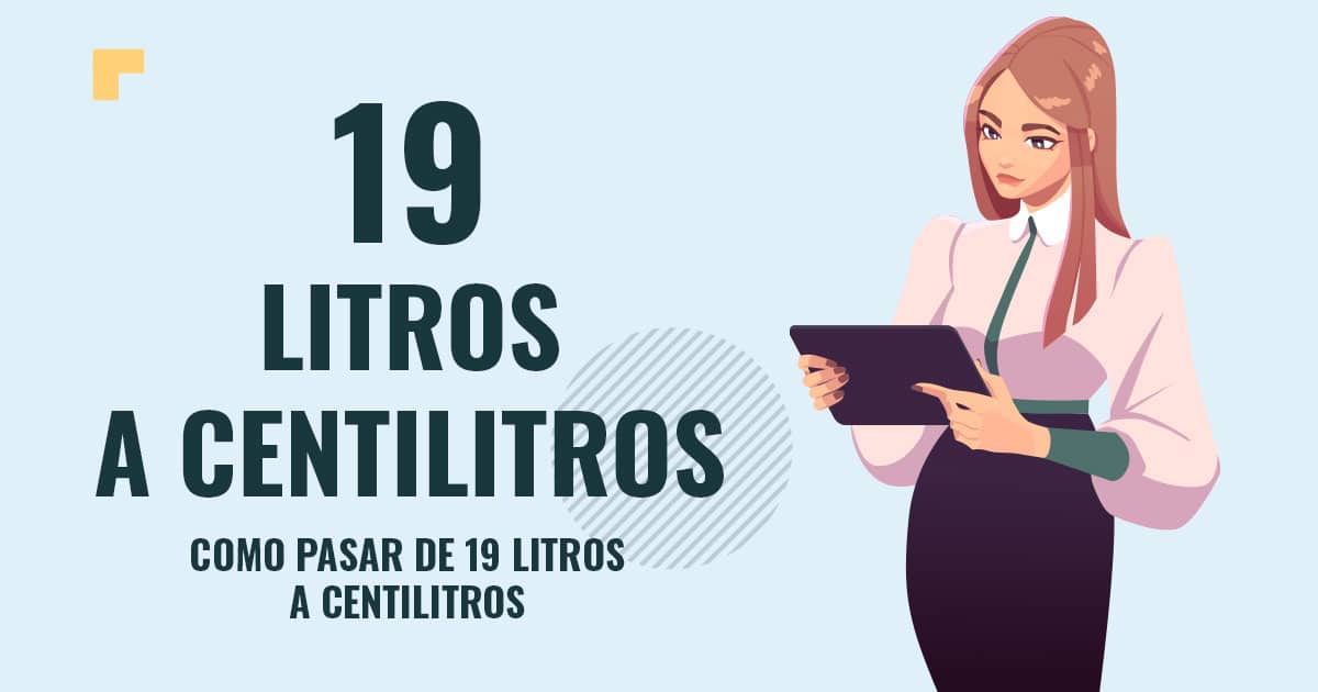 Como pasar de 19 litros a centilitros Profesor en pizarra explicando cuanto son 19 litros a centilitros