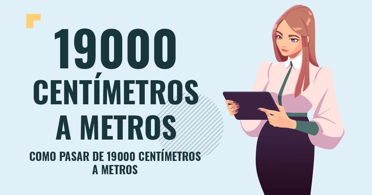 Profesor en pizarra explicando cuanto son 19000 centimetros a metros