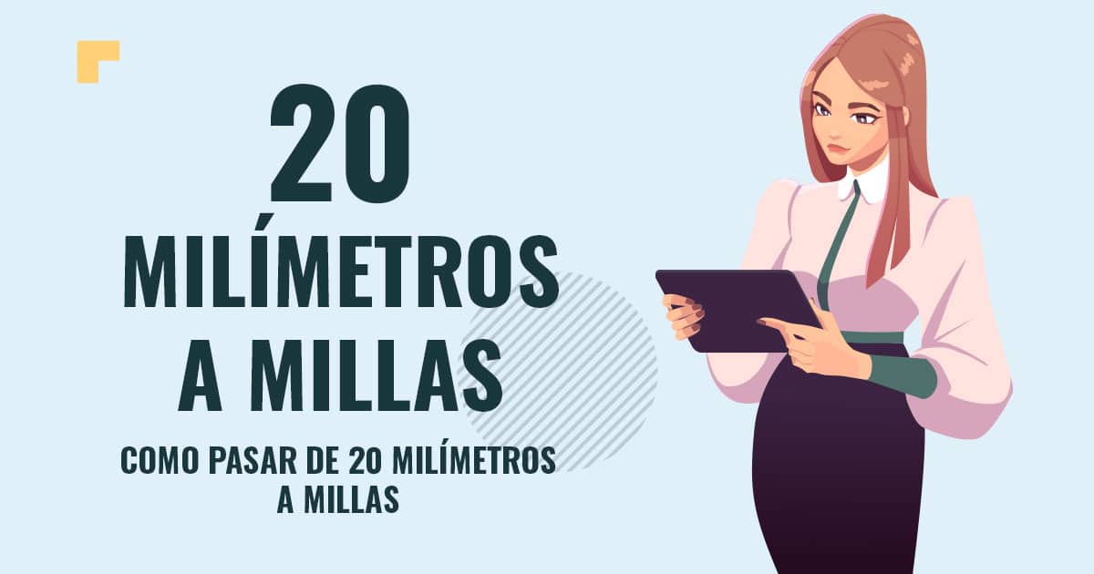 Como pasar de 20 milimetros a millas Profesor en pizarra explicando cuanto son 20 milimetros a millas
